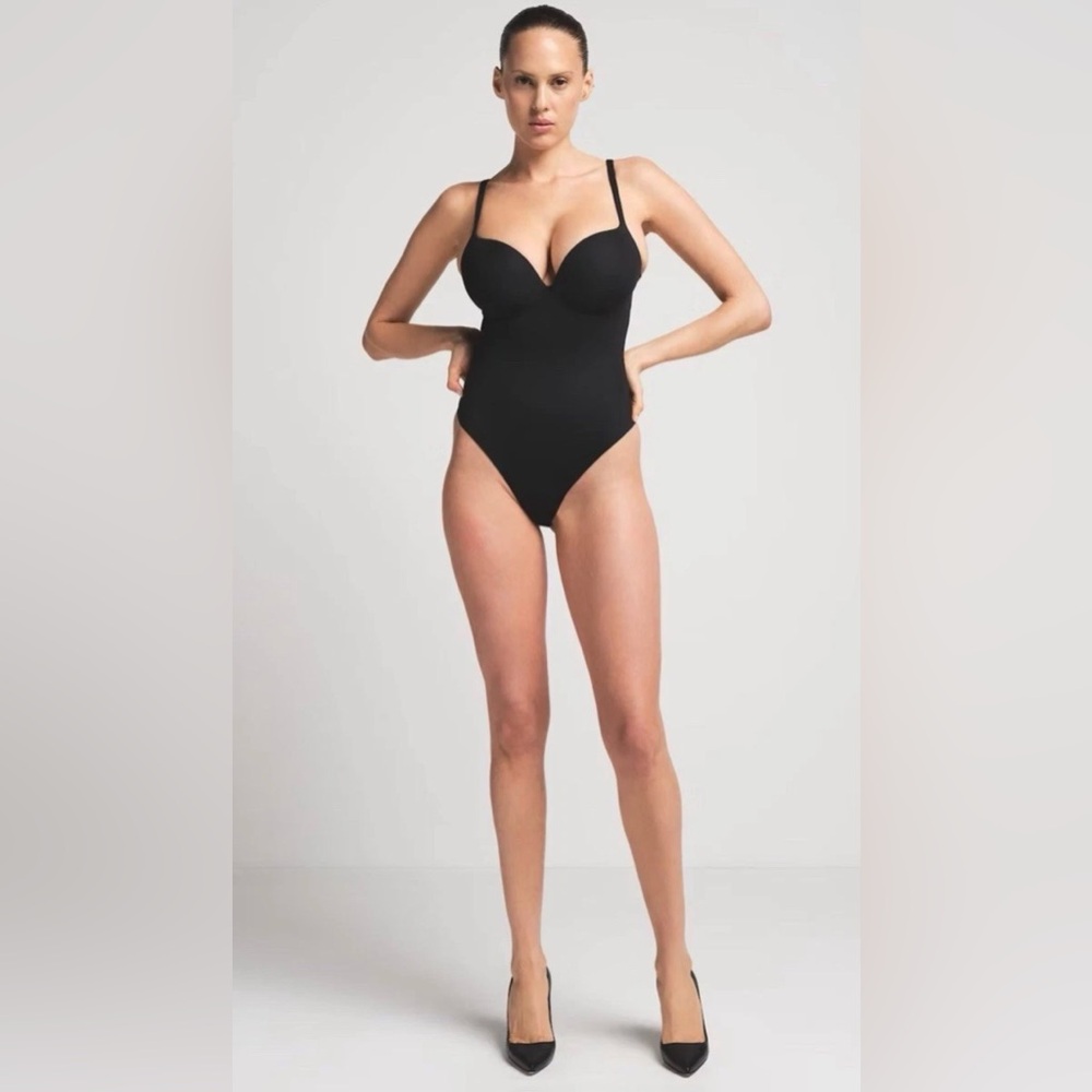 SKIMS Black Shapewear Bodysuit
